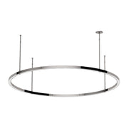Visual Comfort MDCH540 Stagger Ring 48" LED Chandelier - Polished Stainless Steel