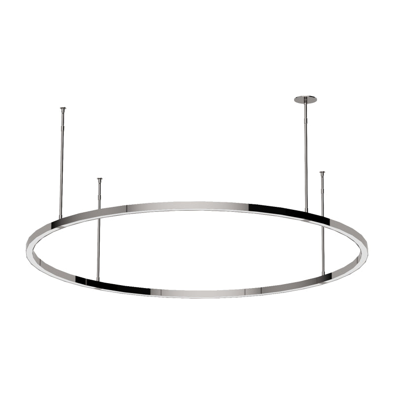 Visual Comfort MDCH540 Stagger Ring 48" LED Chandelier - Polished Stainless Steel