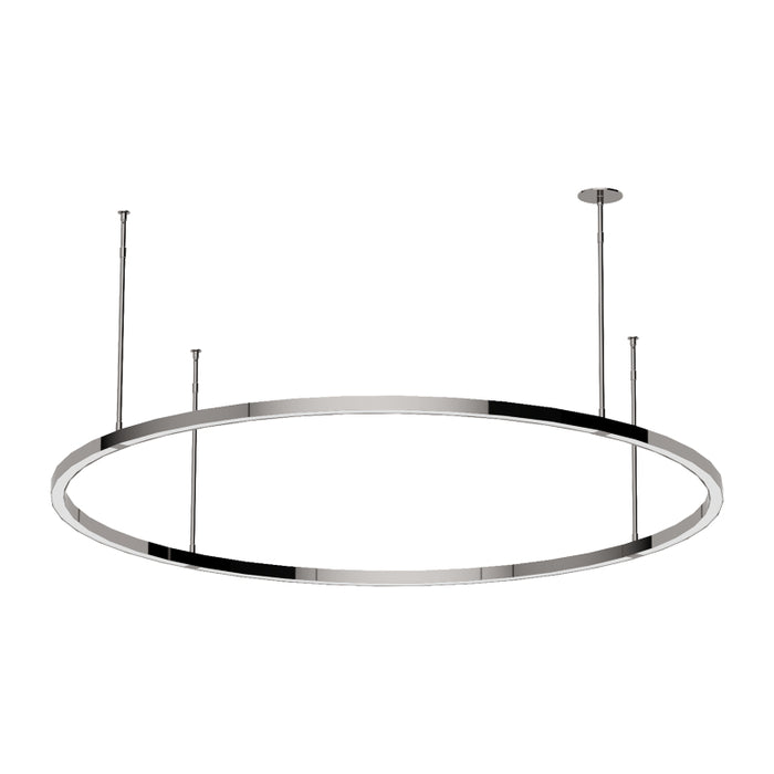 Visual Comfort MDCH540 Stagger Ring 48" LED Chandelier - Polished Stainless Steel