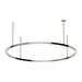 Visual Comfort MDCH540 Stagger Ring 48" LED Chandelier - Polished Stainless Steel