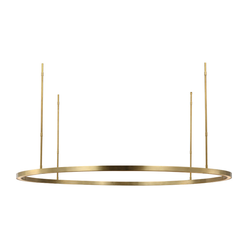 Visual Comfort MDCH540 Stagger Ring 48" LED Chandelier - Hand Rubbed Antique Brass