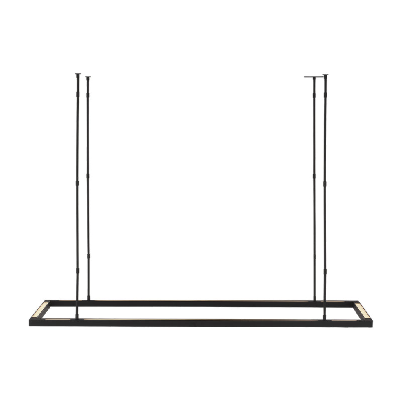 Visual Comfort MDLS187 Stagger Halo 50" LED Uplight Linear Suspension - Nightshade Black