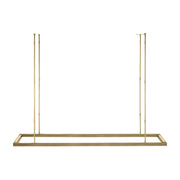 Visual Comfort MDLS187 Stagger Halo 50" LED Uplight Linear Suspension - Natural Brass