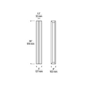 Visual Comfort MDOWS526 Stagger 36" Tall Outdoor Wall Sconce, Backplate Mount