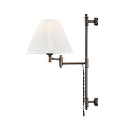 Hudson Valley MDS104 Classic No.1 1-lt 29" Tall Wall Sconce-Distressed Bronze