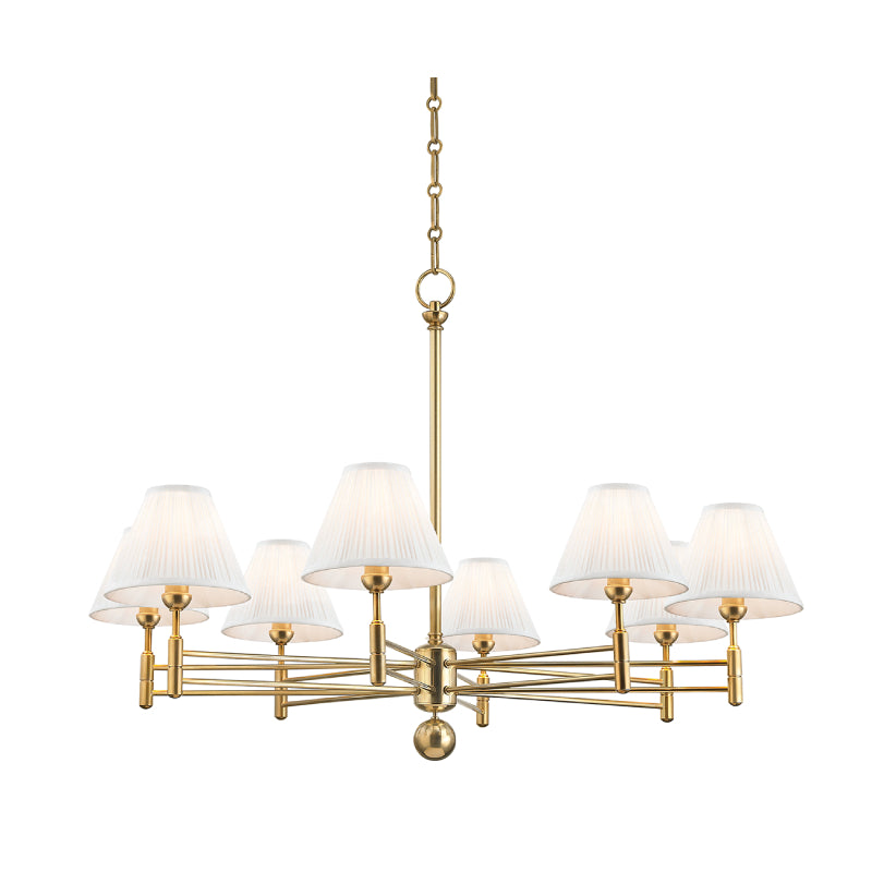 Hudson Valley MDS106 Classic No.1 8-lt 40" Chandelier