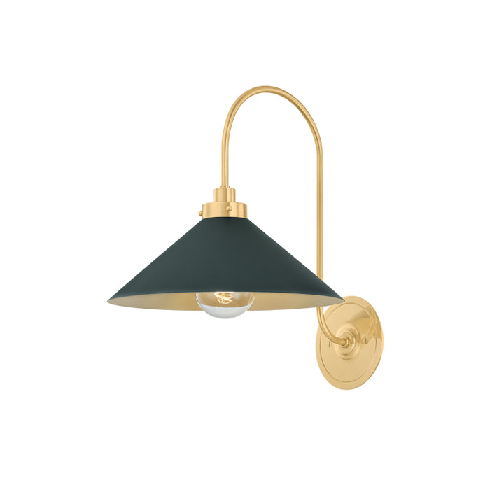 Hudson Valley MDS1400 Clivedon 1-lt 16" Tall Wall Sconce - Soft Studio Green