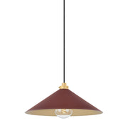 Hudson Valley MDS1402 Clivedon 1-lt 20" Pendant - Soft Crimson