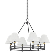 Hudson Valley MDS1800 Howard 6-lt 33" Chandelier - Aged Brass/Distressed Bronze