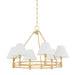 Hudson Valley MDS1800 Howard 6-lt 33" Chandelier - Aged Brass