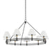 Hudson Valley MDS1801 Howard 9-lt 50" Chandelier - Aged Brass/Distressed Bronze