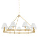 Hudson Valley MDS1801 Howard 9-lt 50" Chandelier - Aged Brass