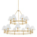 Hudson Valley MDS1802 Howard 15-lt 50" Chandelier - Aged Brass