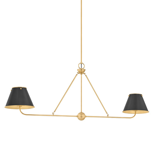 Hudson Valley MDS2001 Burghley 2-lt 54" Linear Chandelier - Distressed Bronze
