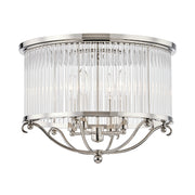 Hudson Valley MDS201 Glass No.1 4-lt 19" Semi Flush Mount-Polished Nickel