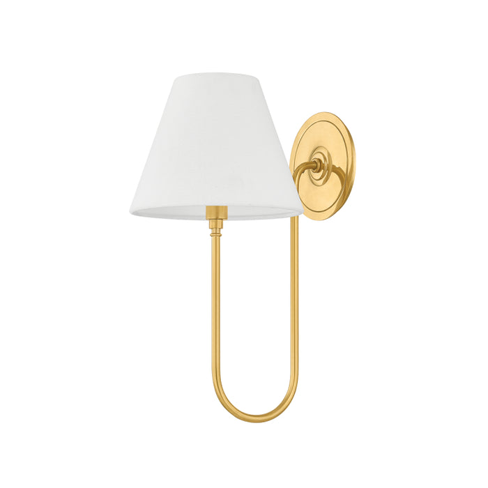Hudson Valley MDS2300 Hawthorne 1-lt 15" Tall Wall Sconce - Aged Brass