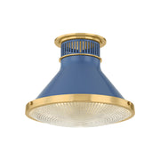Hudson Valley MDS2402 Highclere 1-lt 13" Flush Mount - Soft French Blue