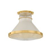 Hudson Valley MDS2402 Highclere 1-lt 13" Flush Mount - Off-White