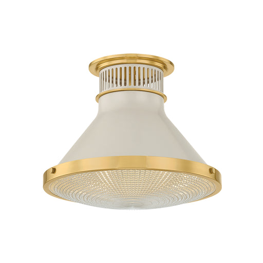 Hudson Valley MDS2402 Highclere 1-lt 13" Flush Mount - Off-White