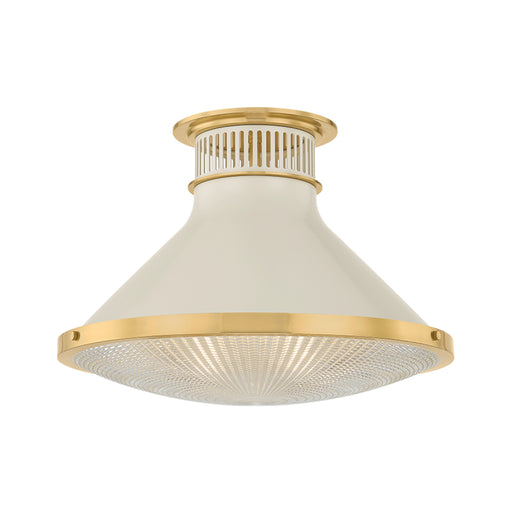 Hudson Valley MDS2403 Highclere 1-lt 18" Flush Mount - Off-White