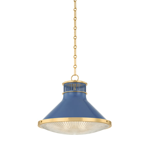 Hudson Valley MDS2405 Highclere 1-lt 18" Pendant - Soft French Blue