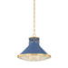 Hudson Valley MDS2405 Highclere 1-lt 18" Pendant - Soft French Blue