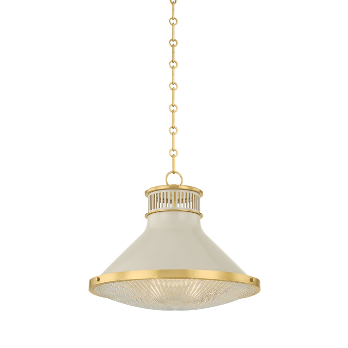 Hudson Valley MDS2405 Highclere 1-lt 18" Pendant - Off-White
