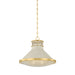 Hudson Valley MDS2405 Highclere 1-lt 18" Pendant - Off-White