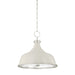 Hudson Valley MDS300 Painted No. 1 3-lt 18" Pendant - Polished Nickel/Off-White