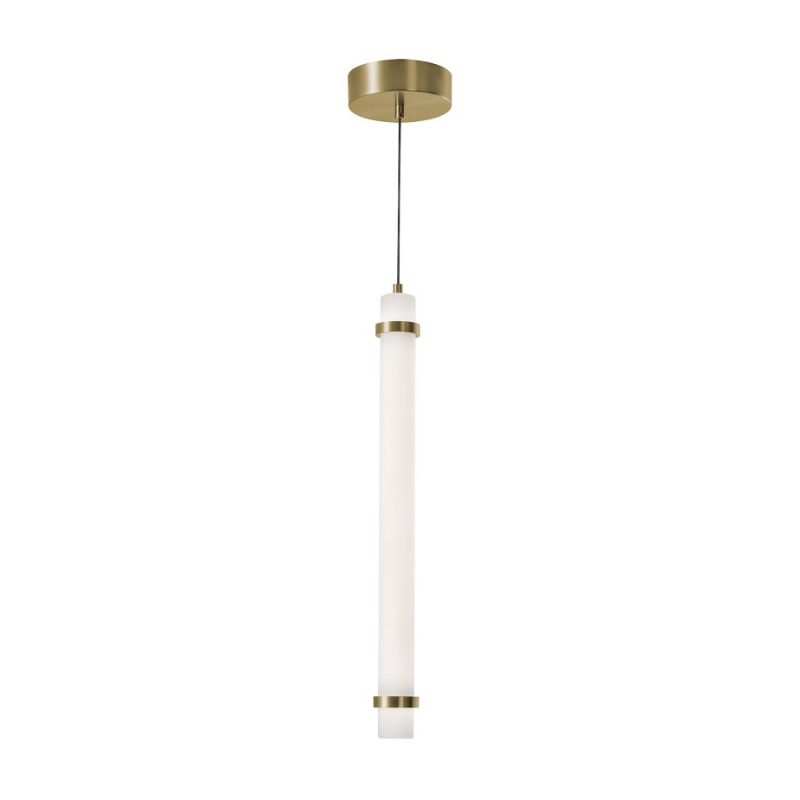 AFX MIAP24LAJUD Miami 1-lt 3" LED Pendant - Light Antique Brass