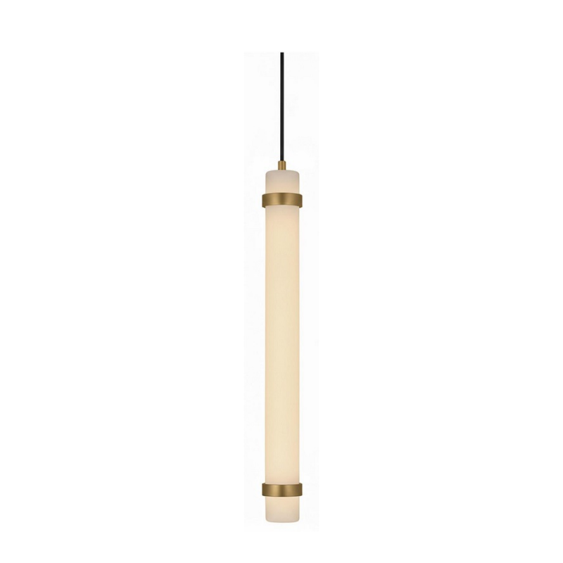 AFX MIAP24LAJUD Miami 1-lt 3" LED Pendant - Light Antique Brass
