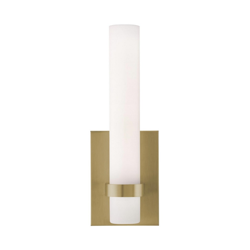 AFX MIAS0513LAJUD Miami 1-lt 13" Tall LED Wall Sconce - Light Antique Brass