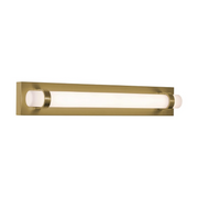 AFX MIAV2404LAJUD Miami 1-lt 24" LED Vanity - Light Antique Brass