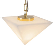 Alora CH360105 Mineral 5-lt 10" LED Chandelier, Selectable CCT - Patina Brass/Alabaster