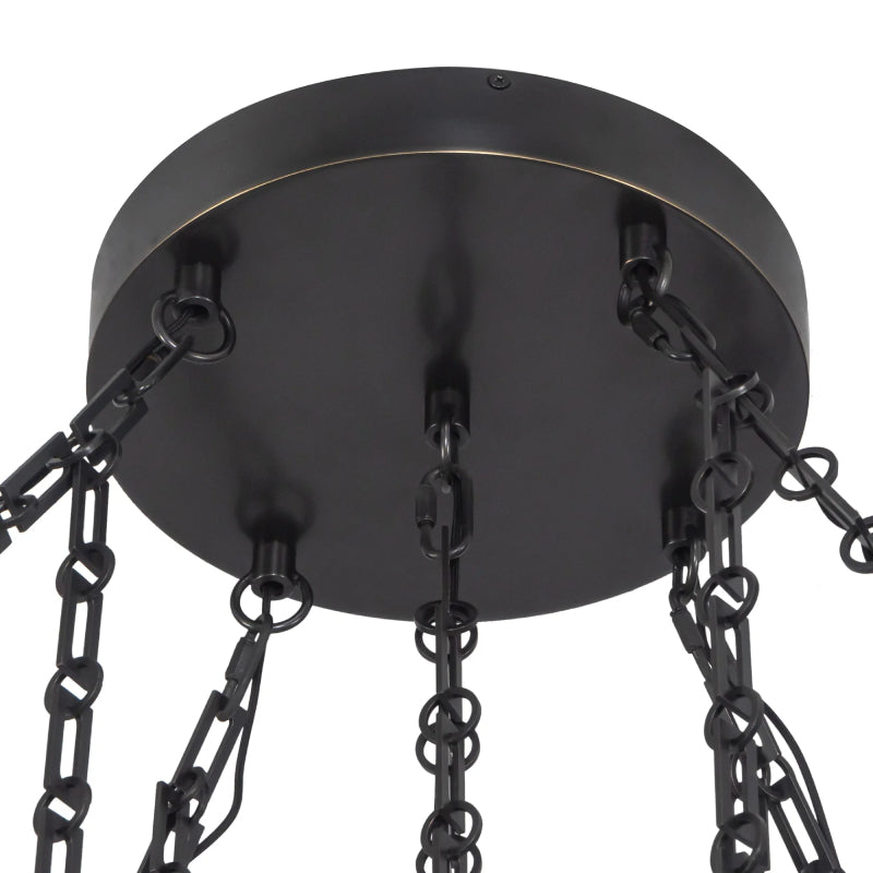 Alora CH360105 Mineral 5-lt 10" LED Chandelier, Selectable CCT - Urban Bronze/Alabaster