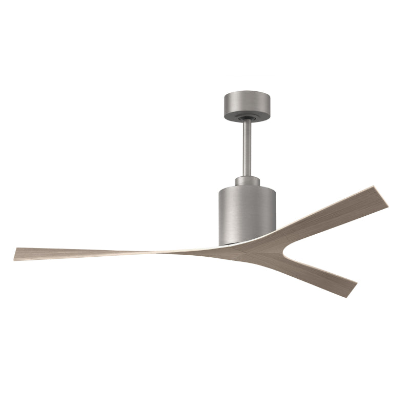 Matthews Fan Molly 56" Ceiling Fan -Brushed Nickel/Gray Ash