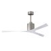 Matthews Fan Molly 56" Ceiling Fan - Brushed Nickel/Gloss White