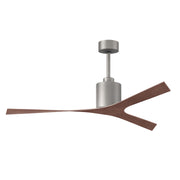 Matthews Fan Molly 56" Ceiling Fan - Brushed Nickel/Walnut