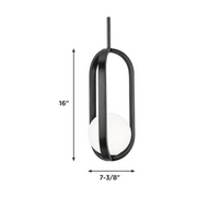 AFX MLNP07LAJUD Milan 1-lt 7" LED Pendant