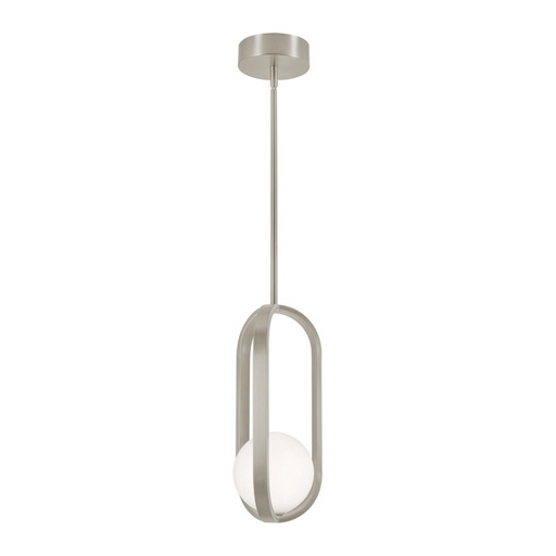 AFX MLNP07LAJUD Milan 1-lt 7" LED Pendant - Satin Nickel