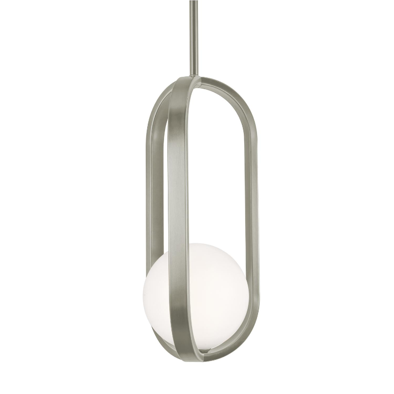 AFX MLNP07LAJUD Milan 1-lt 7" LED Pendant - Satin Nickel