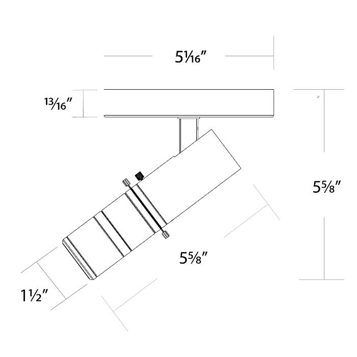 WAC MO-1210 12W LED Stealth Framing Projector Monopoint