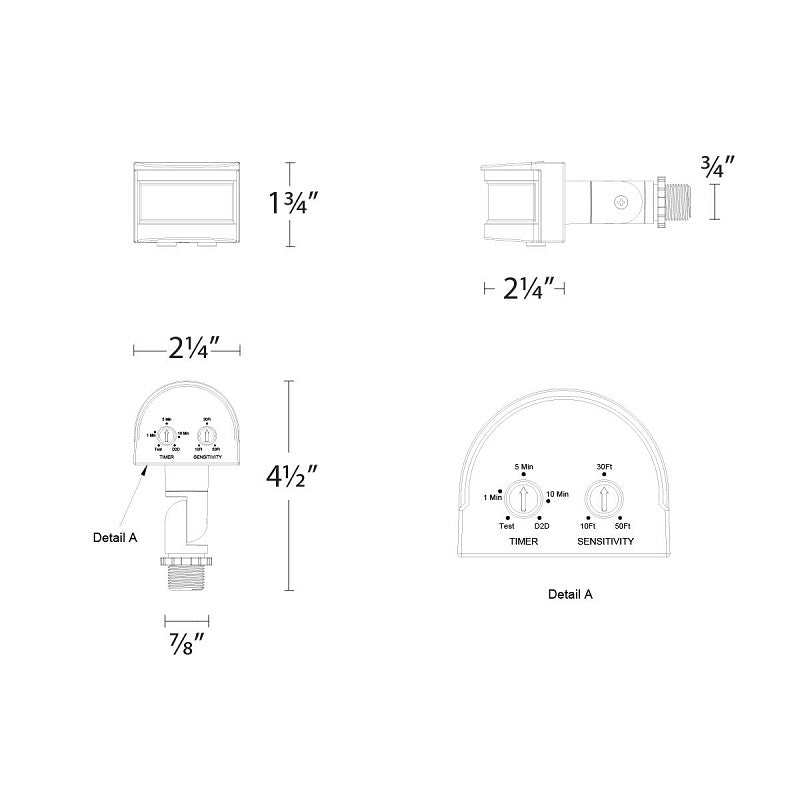 WAC MP-120 Endurance Series Motion/Photo Sensor