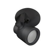 PureEdge MP4RR-MICRO-TC Outdoor Monopoint Micro Fixture 12V Surface Mount, 4" Round Canopy for Remote Power, TruColor RGBTW - Black