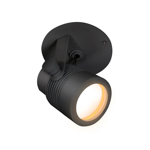 PureEdge MP4RR-MICRO-TC Outdoor Monopoint Micro Fixture 12V Surface Mount, 4" Round Canopy for Remote Power, TruColor RGBTW - Black