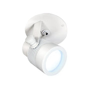 PureEdge MP4RR-MICRO-TC Outdoor Monopoint Micro Fixture 12V Surface Mount, 4" Round Canopy for Remote Power, TruColor RGBTW - White