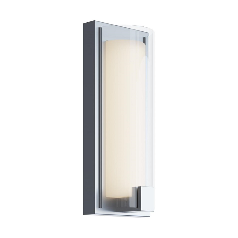 AFX MSAS0512LAJUD Mesa 1-lt 12" Tall LED Wall Sconce - Satin Nickel