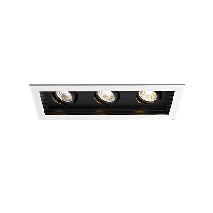WAC MT-3LD311R Mini LED Multiple Spots 3 Light Remodel Housing with Light Engine and Trim - Black