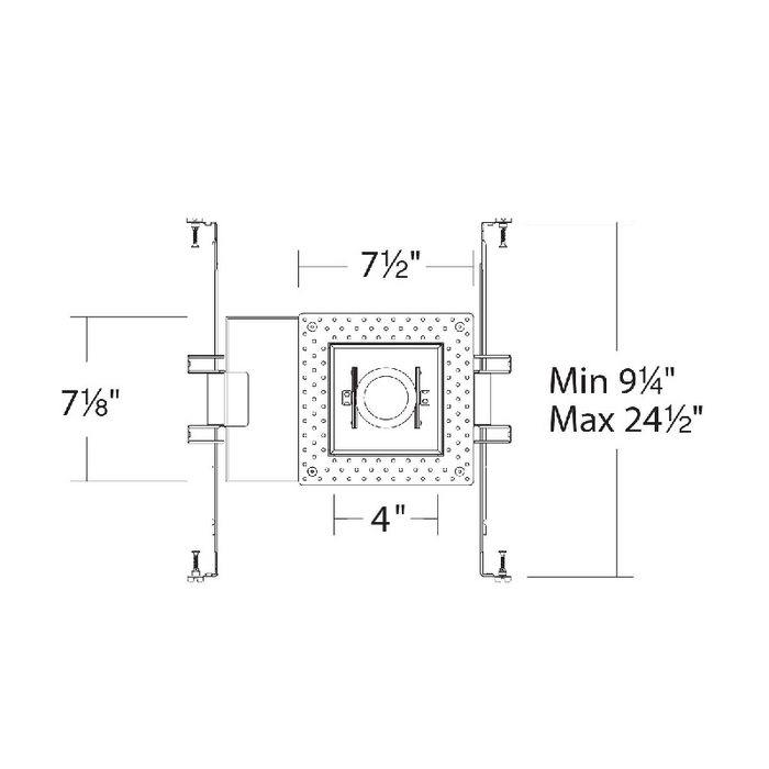WAC MT-4110L Silo Multiples 1 Light IC Airtight Housing with Light Engine and Invisible Trim