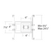 WAC MT-4115T Silo Multiples 1 Light Non-IC Rated Housing with Light Engine and Trim